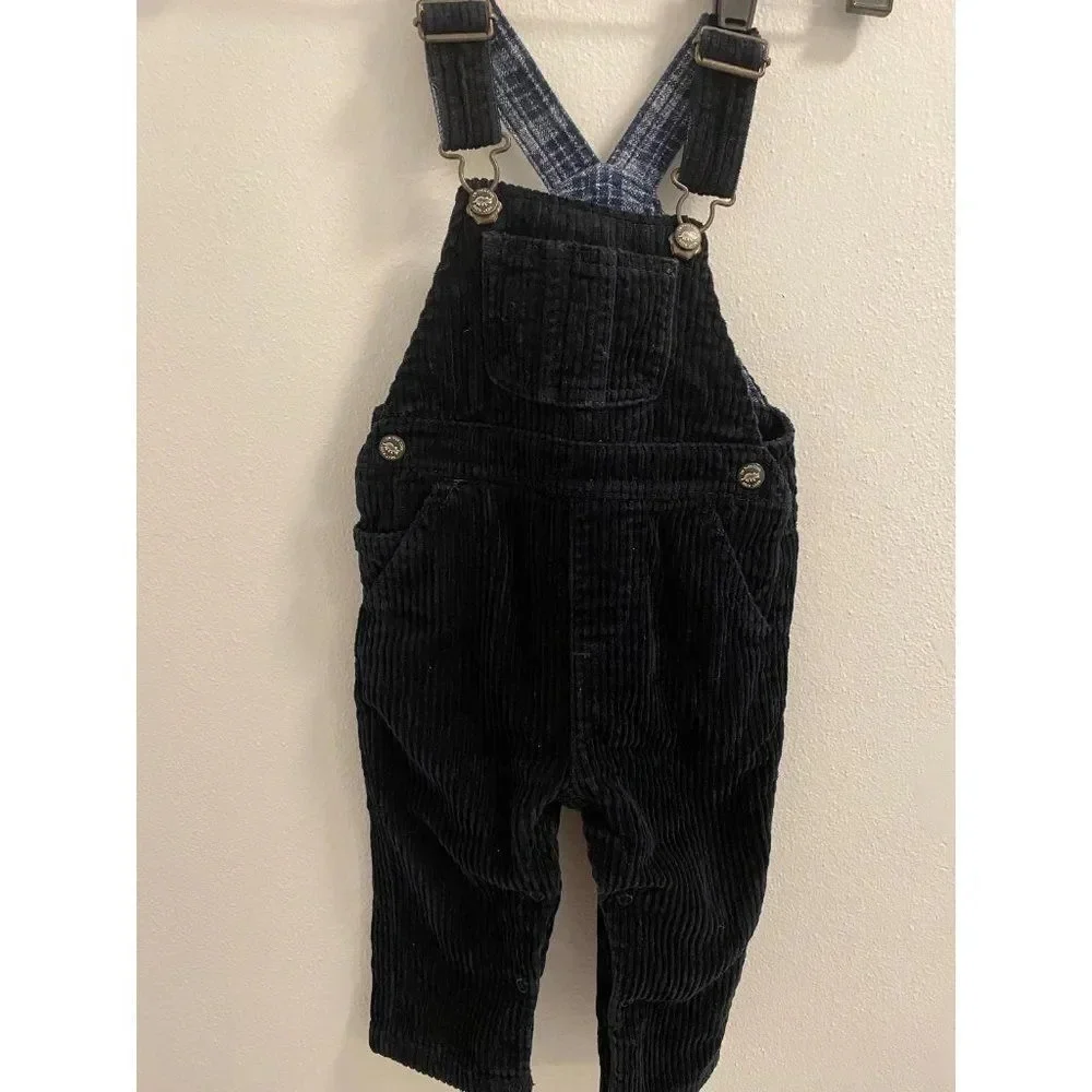 BABY CORDUROY OVERALLS - BLUE - 12-18 MONTHS - PERFECT CONDITION
